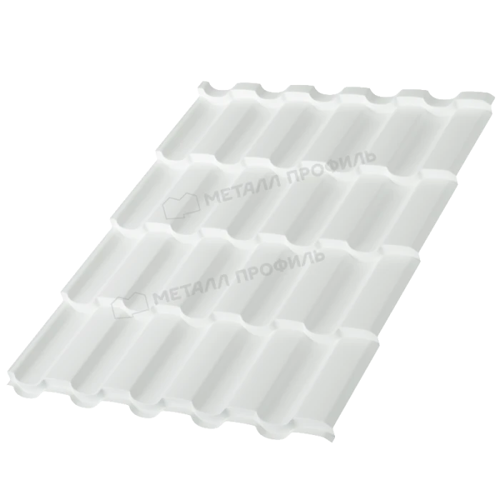 Металлочерепица Металл-Профиль Монтекристо-XL 0,5 NormanMP RAL 9003 Белый