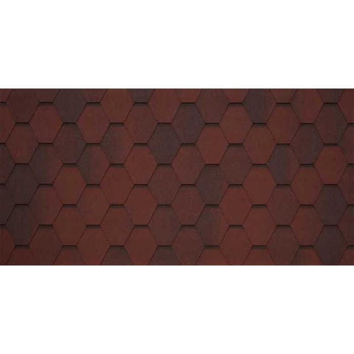 Гибкая черепица Тегола Business Plus MOSAIK Tasso rosso 405