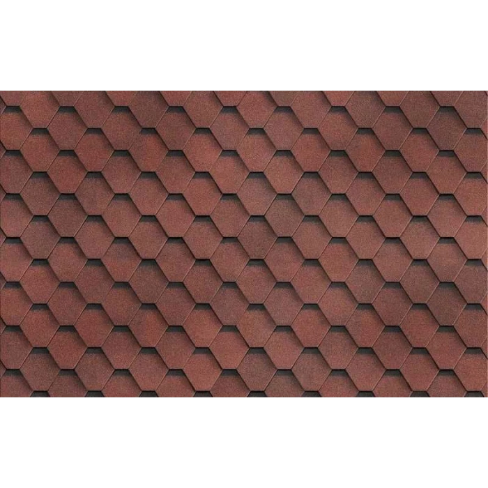 Гибкая черепица Технониколь Шинглас Самба Рубин