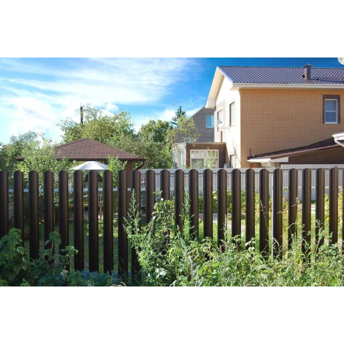 Штакетник П-образный В фигурный Grand Line 0,43 Полиэстер RAL 3005 Красное Вино